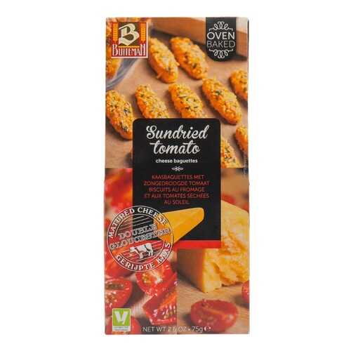 Печенье Buiteman с сушёными помидорами и двойным глочестерским сыром Sundried Tomato 75г в Покупочка