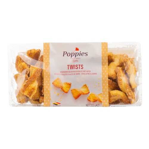 Слоеное печенье со сливочным маслом Твист Poppies 200 г, Бельгия в Покупочка