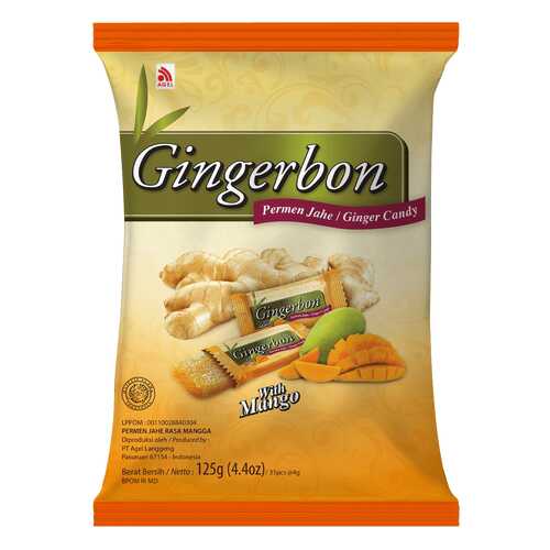 Конфеты Gingerbon имбирные с манго 125 г в Покупочка