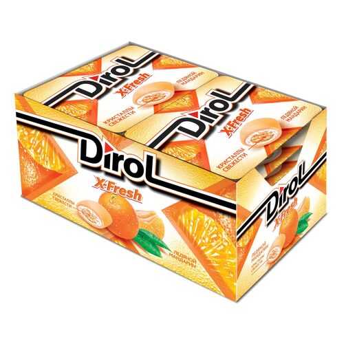 Жевательная резинка Dirol X-Fresh ледяной мандарин 12 шт в Покупочка