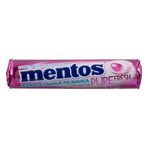 Жевательная резинка Mentos тутти-фрутти без сахара с экстрактом зеленого чая 16 г в Покупочка