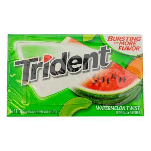 Жевательная резинка Trident Watermelon 26.6 г, США в Покупочка