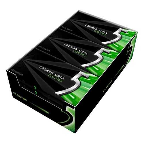 Жевательная резинка Wrigley's 5 electro свежая мята 18 шт по 15.6 г в Покупочка