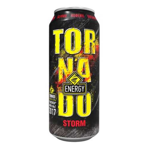 Напиток энергетический Tornado Energy storm газированный жестяная банка 0.45 л в Покупочка