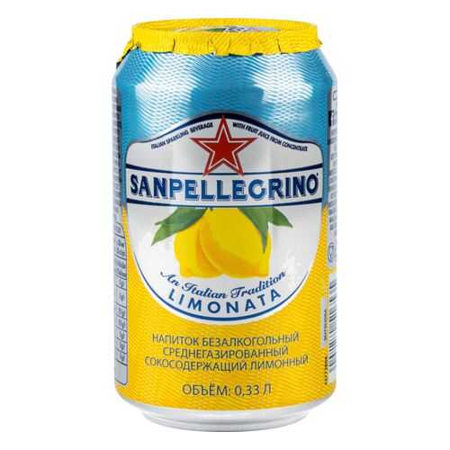 Напиток среднегазированный Sanpellegrino лимонный жестяная банка 0.33 л в Покупочка