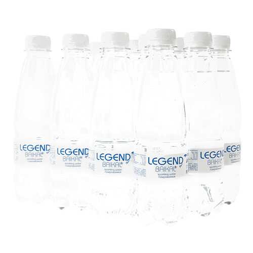 Вода питьевая глубинная Legend of Baikal, газированная, пластик, 12 шт. по 0,33 л в Покупочка