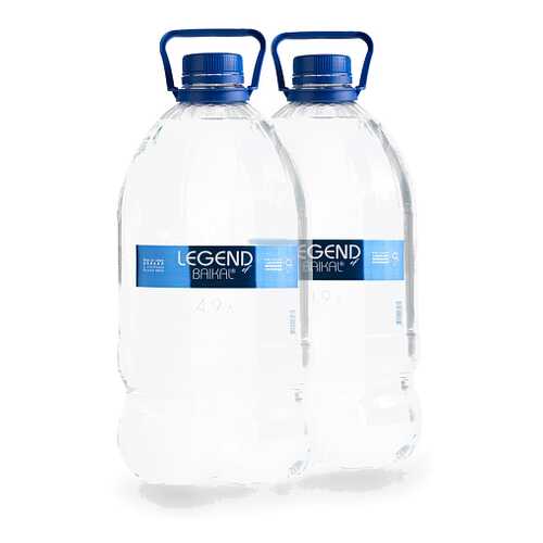 Вода питьевая глубинная Legend of Baikal, негазированная, пластик, 2 шт. по 4,9 л в Покупочка
